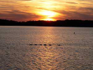 Lake Shelbyville near Arthur, Illinois